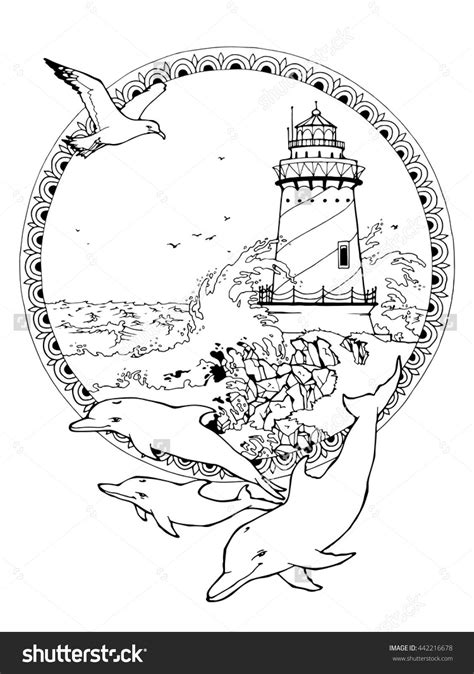 Free Printable Realistic Lighthouse Coloring Pages - kidsworksheetfun