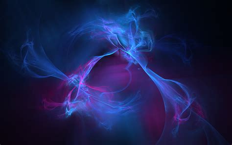 Download Wallpapers Neon Smoke Bright Abstraction Waves