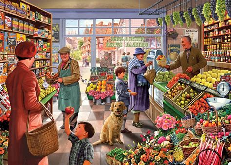 Select a picture for your jigsaw puzzle, fill out the puzzle options and click on the create puzzle button. Jigsaw Puzzle (Times Past) Village Green Grocer - Holdson