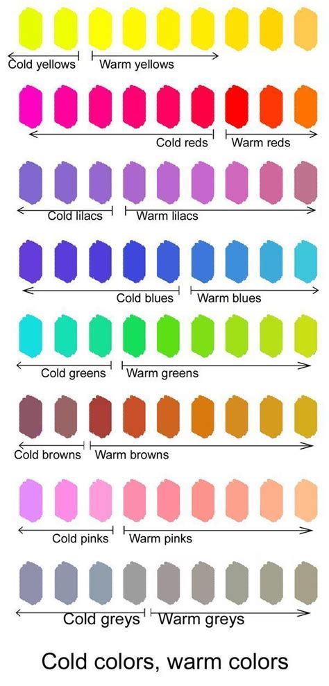 Cold colors and warm colors - #Cold #colors #warm | Warm colour palette