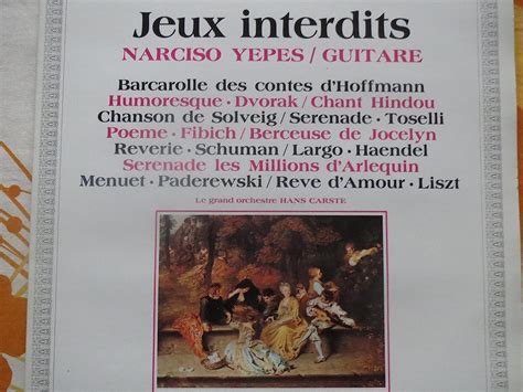 Jeux Interdits Narciso Yepes Guitare Double Album 2 Vinyles Polydor 33 Tours 2664332 Narciso