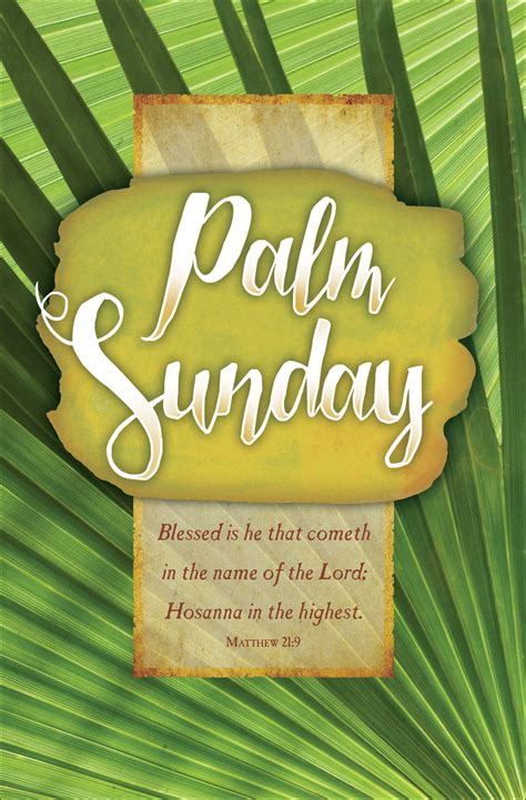 The bulletin was first published in 1952 and is produced in english, french, russian and spanish. Standard Palm Sunday Bulletin: Palm Sunday