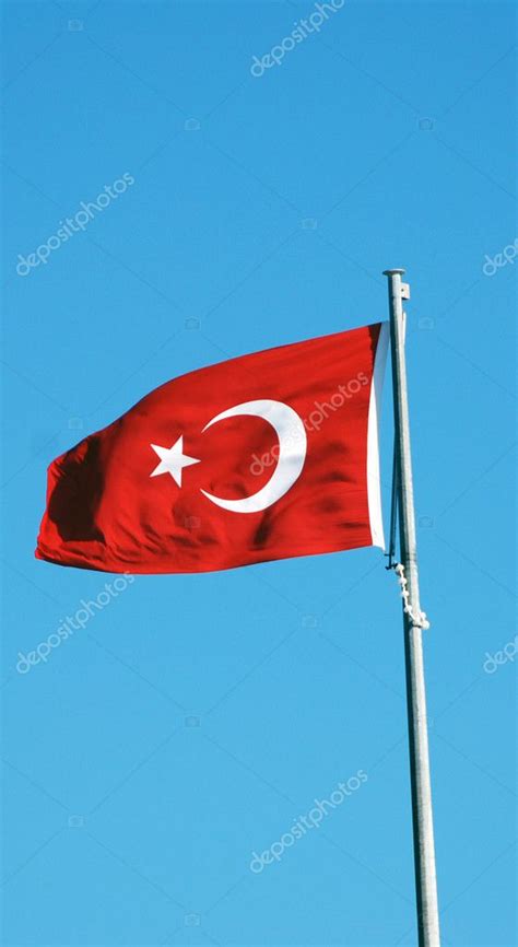 Turkish Flag On The Flagpole — Stock Photo © Twins 11144429