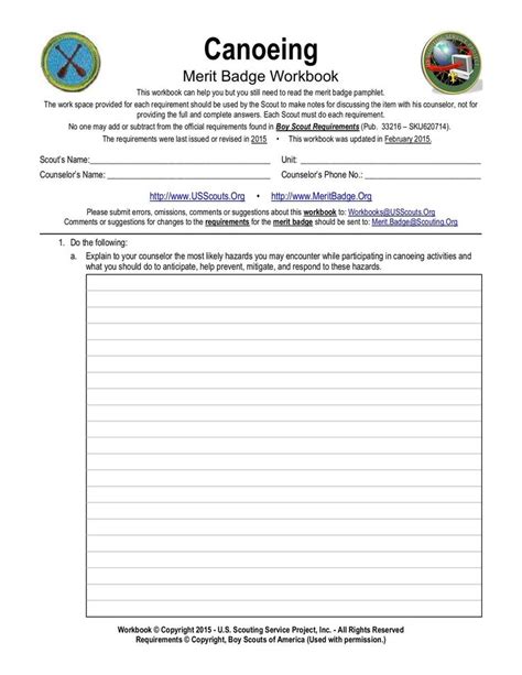 A Guide To The Cooking Merit Badge Worksheet Free Worksheets