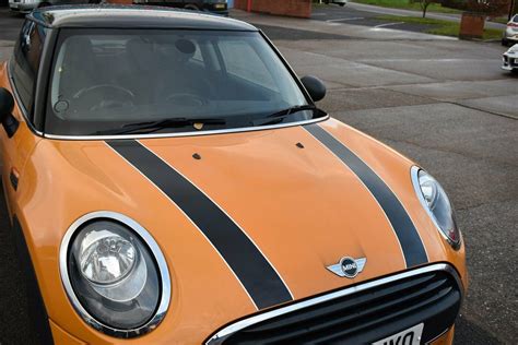 How to open bonnet of a mini cooper. Mini Cooper F55, F56, F57 Vinyl Bonnet Stripes Graphics with Pinstripe in a Wide Choice of Colours