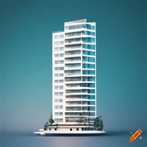 Modern 3d Rendering Of An Apartment Building