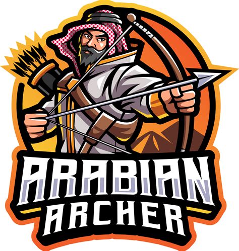 Arabian Archer Esport Mascot Logo Design By Visink Thehungryjpeg