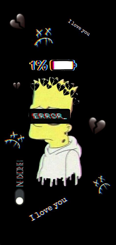 Sad Emo Bart Simpson Wallpaper