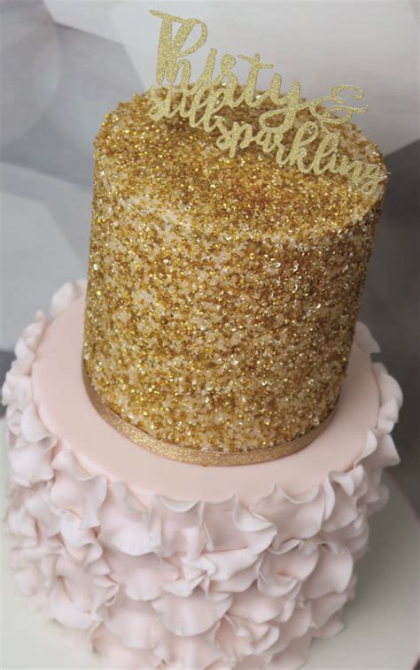 Gold Glitter Cake