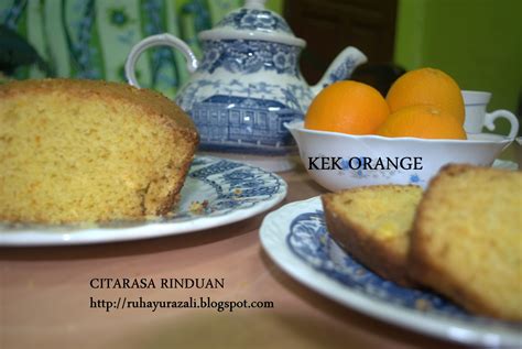 Resepi kek pandan santan paling mudah dan gebu dengan sukatan cawan. CITARASA RINDUAN: Resepi Kek Orange: Sangat mudah dan cepat