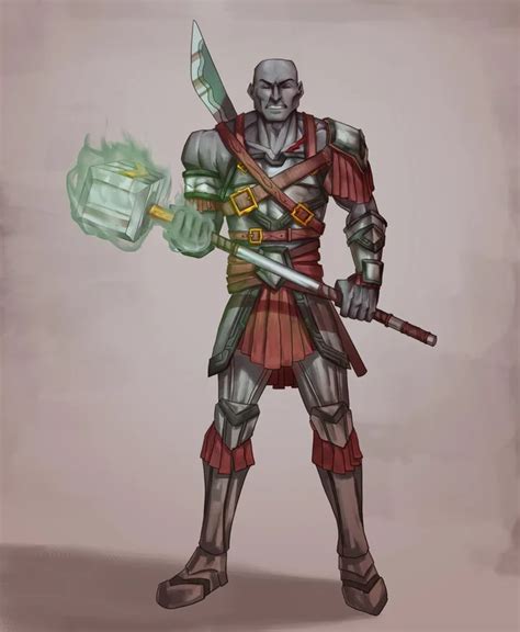 Art Coal The Earth Genasi Forge Cleric Commission Dnd Dnd Paladin