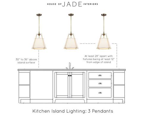 Pendant lights that hang down from the ceiling are often used above kitchen islands because they provide strong direct light for cooking tasks. Height for pendant lights over island | Kitchen island ...