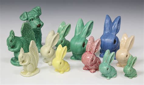 A Collection Of Sylvac Pottery Models Of Animals Including Nine
