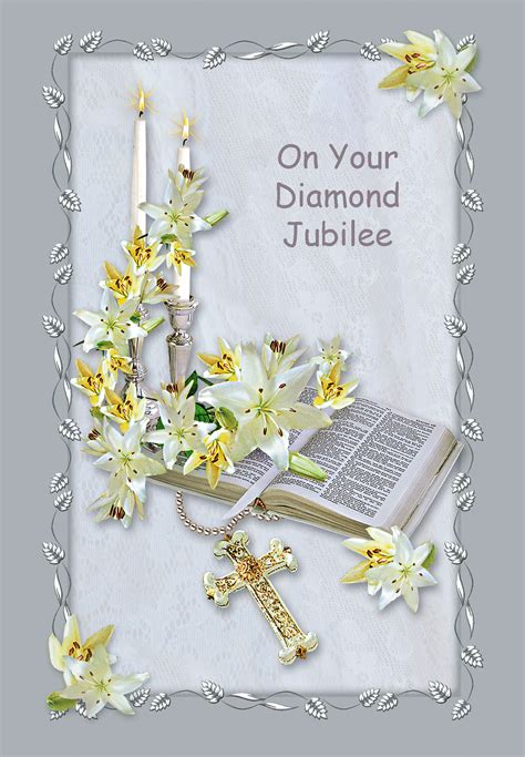 Diamond Jubilee Religious Cards Di4 Pack Of 12 3 Designs