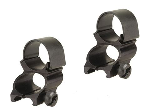 Weaver 1 See Thru Weaver Style Rings Matte Black