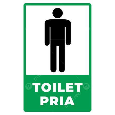 Sign Stiker Toilet Pria Toilet Pria Kamar Kecil Papan Toilet Png