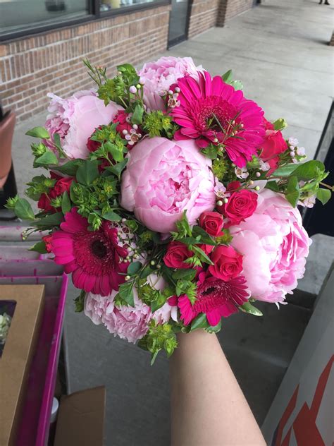 We did not find results for: Hand-tied Bridesmaid bouquet with peonies, gerber daisies ...