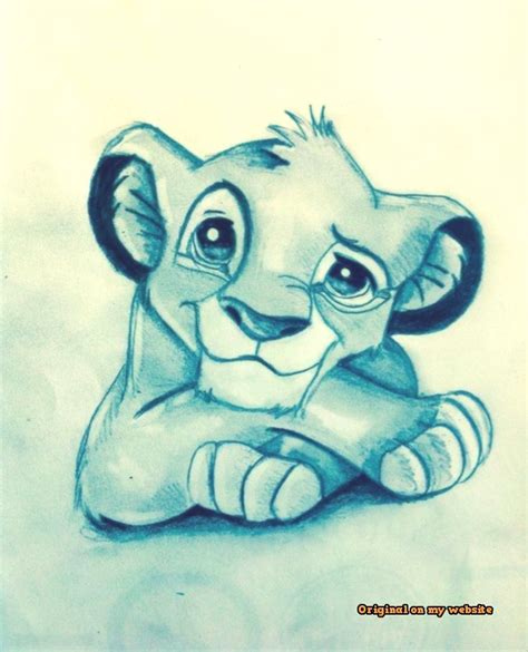 Als frontporträt ist der löwe ein motiv, das ruhend größe und macht ausstrahlt. Art Drawings Tumblr - Disney - Simba (König der Löwen (mit ...