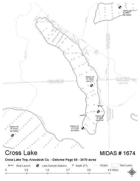 Lakes Of Maine Lake Overview Cross Lake T16 R5 Wels T17 R5 Wels