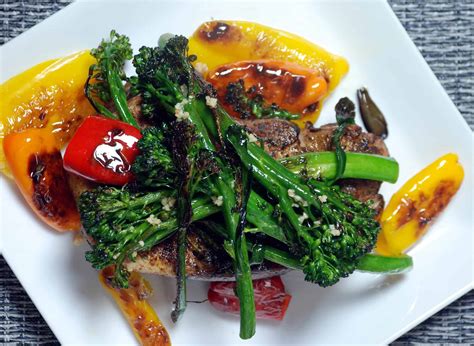 Sous Vide Pork Chop Recipe with Broccolini