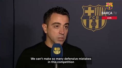 Xavi ‘the Champions League Has Been Very Cruel To Us Soccer Onefootball On Sports Illustrated