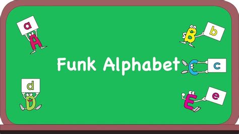 This phonics song shows fun pictures of objects that start with each letter of the alphabet. Funky Alphabet Song - YouTube