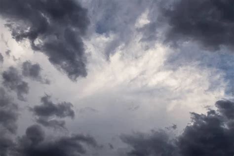 Heaven Epic Dramatic Storm Sky Dark Grey White Fluffy Cumulus Clouds