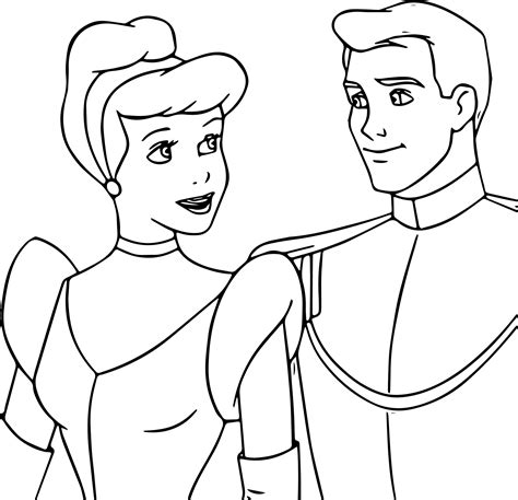 Cinderella And Prince Charming Coloring Pages 23