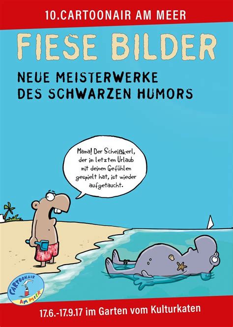 Wir bringen diese daten zwar. Cartoonair am Meer einzigariges Karikaturen-Freiluftfestival
