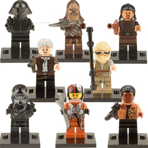 Star Wars The Force Awakens Finn Han Solo Rey Chewbacca Troopers
