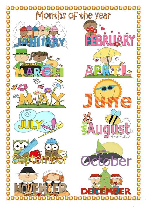 Months Of The Year Worksheet Free Esl Printable Worksheets Made By