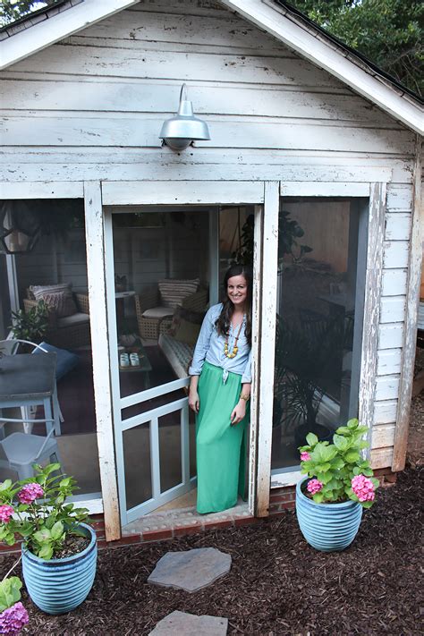 Shed Turned Boho Screened Porch - thewhitebuffalostylingco.com