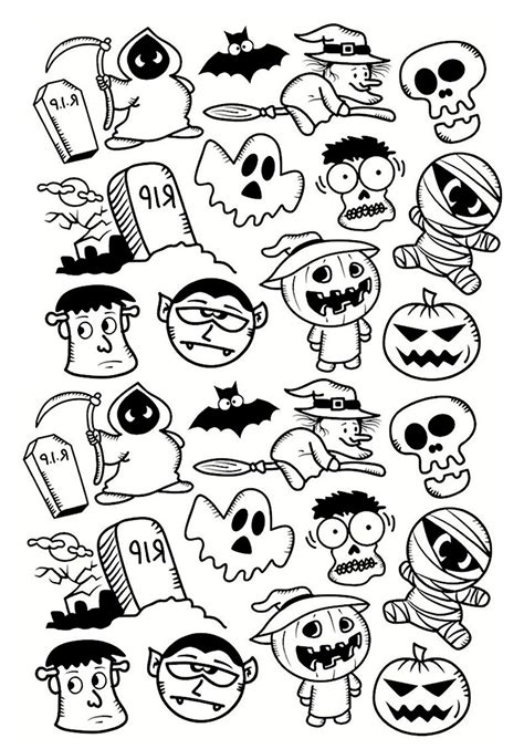 Free Halloween Coloring Pages To Download Halloween Kids Coloring Pages