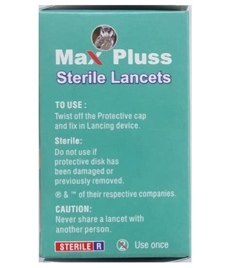 Generic Painless Lancets Needle Pack Of 100 Cm Adult White Buy Generic