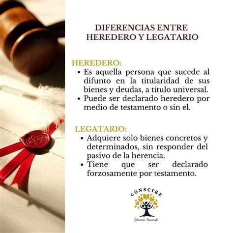 Diferencias Entre Heredero Y Legatario En Facultad De Derecho Estudiantes De Derecho