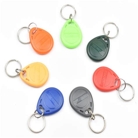 20pcs 125khz Rfid Proximity Id Token Tag Key Keyfobs Keychain Chain