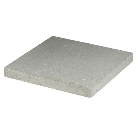 Square Gray Concrete Patio Stone Common 16 In X Actual 16 In X 16
