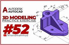 3d autocad model practice mechanical example exercise tutorial