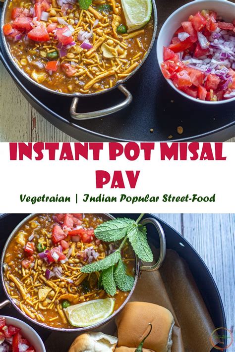 Maharastrian misal pav is a spicy moong sprouts curry topped with onions, sev, lemon and served with salt to taste. Misal Pav | Traditional & Athentic Recipe - This That More | Recipe | Indian breakfast, Indian ...