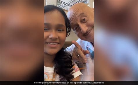 Watch Anupam Kher Takes Satish Kaushiks Daughter Out For Lunch