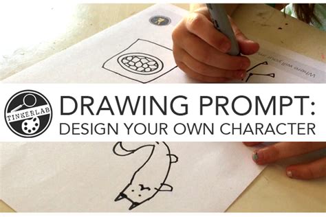 Graphic design art drawing motivation challenges. Design a Character - Creative Drawing Prompts