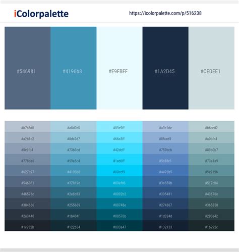 Light Blue Palettes To Enhance Your Design Curated Collection Of