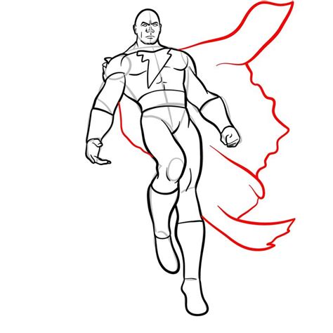 How To Draw Black Adam SketchOk Step By Step Drawing Tutorials