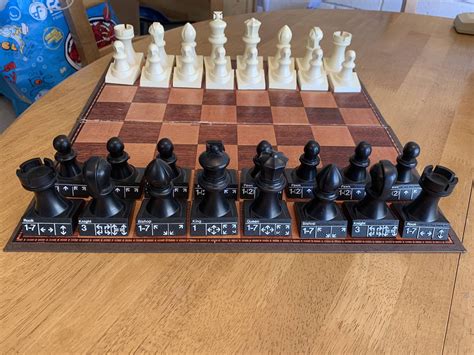 This Chess Set From 1972 Has The Valid Moves For Each Piece Stamped On