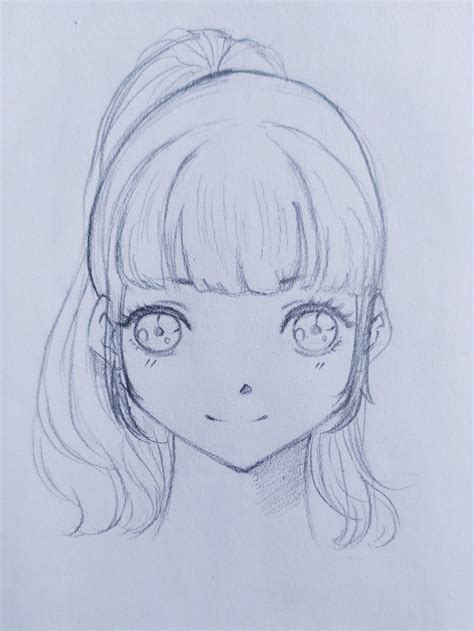 How To Draw A Cute Anime Girl Face Part 1 By Alisha Oct 2020