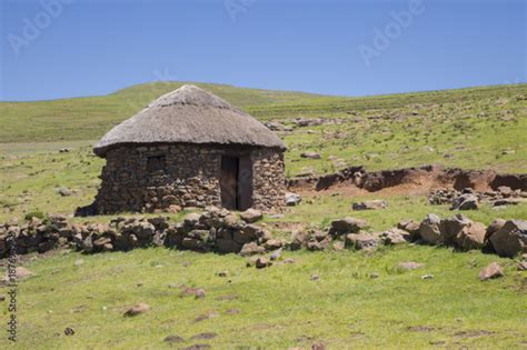 Traditional Basotho Homes Are Round Or Rectangular Shaped Structures