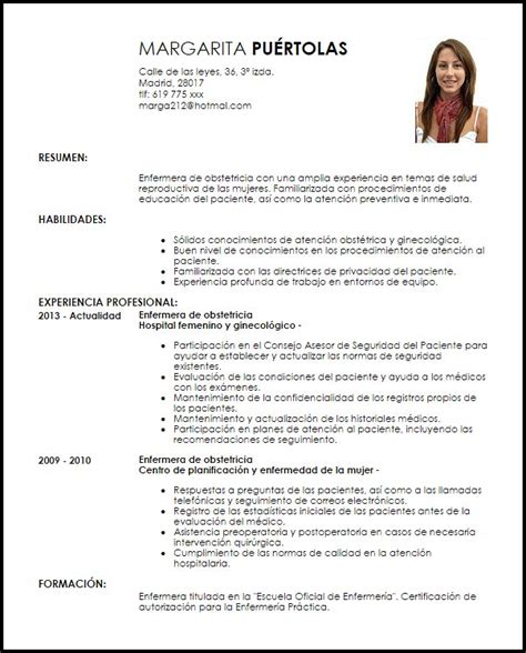 Este es el más típico que conocemos. Modelo Curriculum Vitae Enfermera de Obstetricia | LiveCareer | Ejemplos de curriculum vitae ...