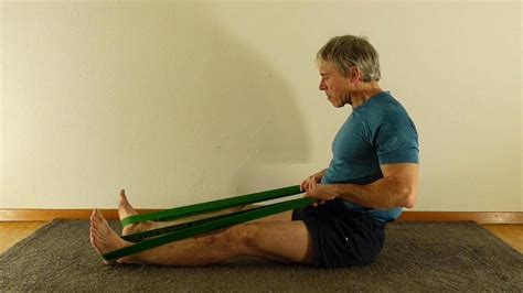 Resistance Band Seated Row Youtube