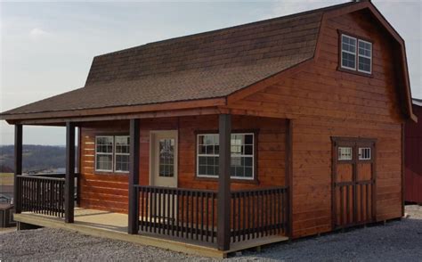 Hi Loft Porch Barns Miller Storage Barns Shed To Tiny House Barn