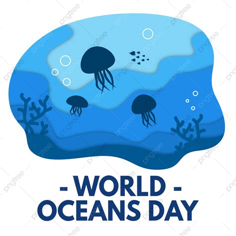 World Oceans Day Vector Png Images Beautiful World Ocean Day Element
